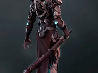 Mech robot highpoly model 3D model