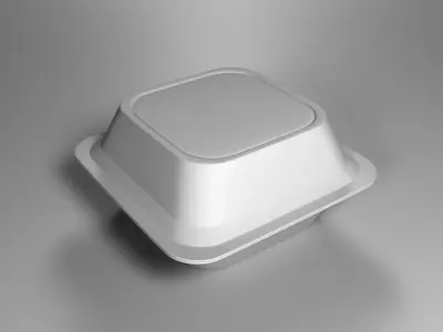 Fast Food Packaged Box 3D model