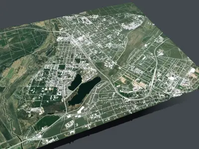 Cityscape Irpin Ukraine 3D model