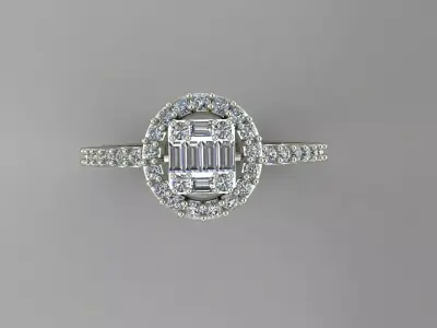 Women jewelry ring 3D print model
