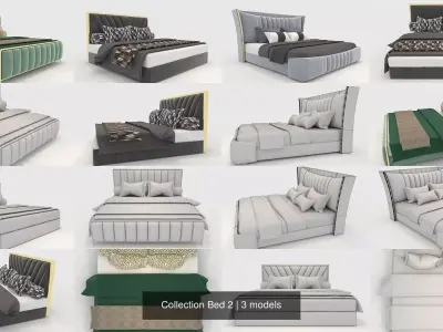 Collection Bed 2 3D Model Pack