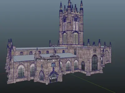 St Laurences Church Low Poly Low-poly 3D model