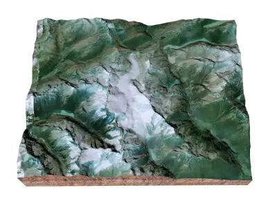 Tieralplistock Alps Switzerland 3D model