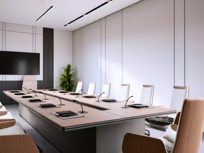 Modern Conference Room 3D Model 3D model