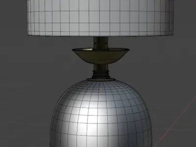 Lamp 3d model table with Free 3D model