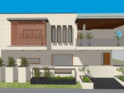Residential Bungalow  3D model