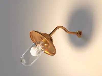 Exterior Wall Sconce Light Set 3D model