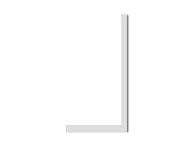 Concrete L Block Retaining Wall Height 220 cm Length 99 cm L Sha 3D model