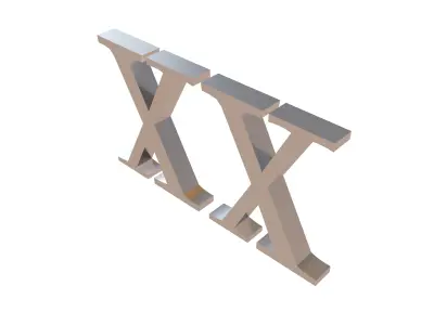 Roman Numerals 20 v1 003 Low-poly 3D model