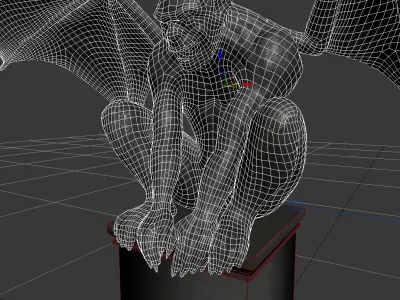 Gargoyle Statue 3D model