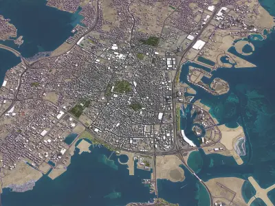 Bahrain - 3D City Model 3D Model Pack