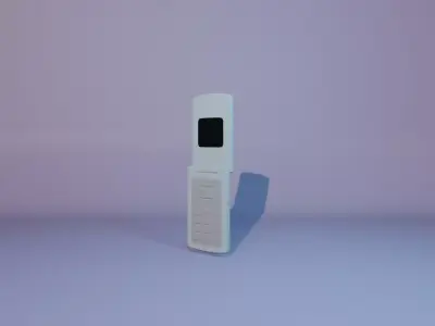 Flip phone old Free low-poly 3D model
