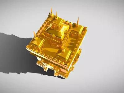  lamp Patuxay Laos 3D print model