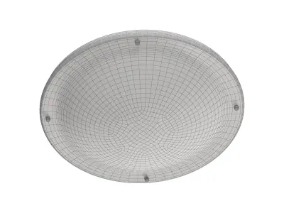 Alabaster Flush Mount 3D model