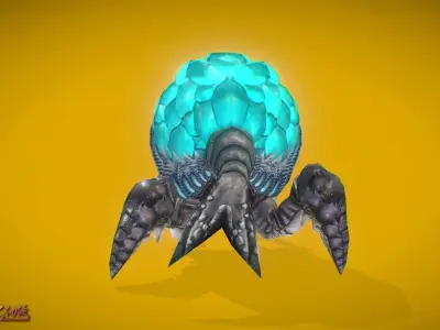 Aliens Explosive Low-poly 3D model