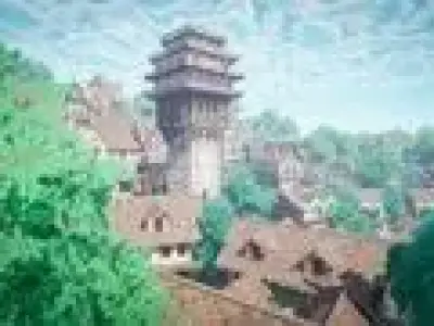 Modular Medieval Town Low-poly 3D model