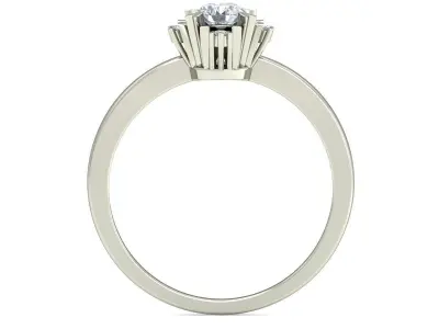 Women Wedding Engagement Ring 3D print model 15