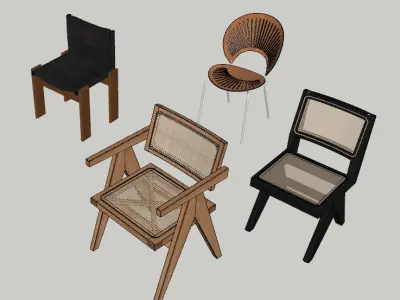 Contemporary Chair Collection 3D model