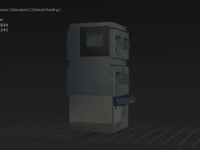 Asian Old Scenes Low-poly 3D model