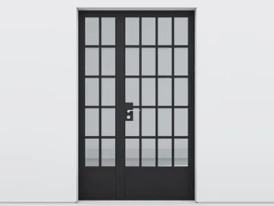 Aluminium door 164 3D model