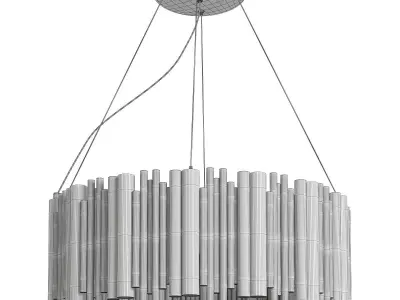 Led chandelier Newport Low-poly 3D model