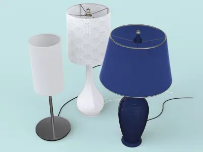 Desk Lamp Set 3D model