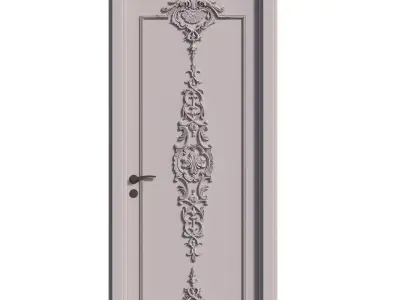 Entrance door set273 3D model