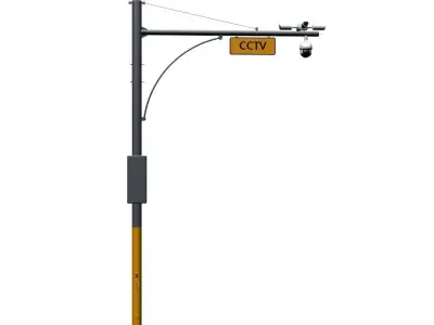 CCTV POLE 3D model