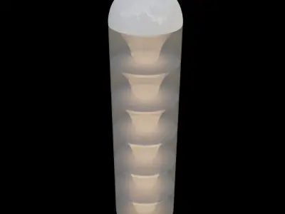 LT316 FLOOR LAMP IN MURANO GLASS Blender File 3D model