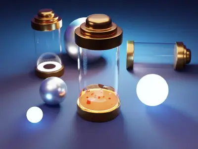Energy Capsule Animation 3D model