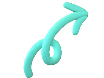 Doodle Buildable Arrow v1 003 Low-poly 3D model