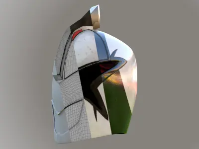 Maya 3D Helmet Prop - Project and Textures 3D model