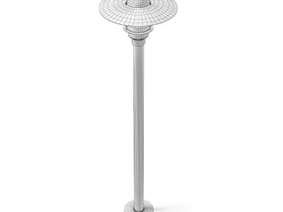 Standing Exterior Lamp 3D Model 3D model