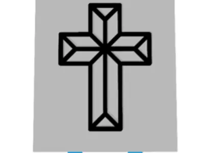 MEMORIAL LED ELECTRONIC LIGHT  CANDLE CHRISTIAN 3D print model