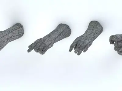 Sci-Fi Shapes - The Hands Low-poly 3D model