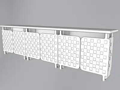 Modern Cabinet Off-Grid 3D model