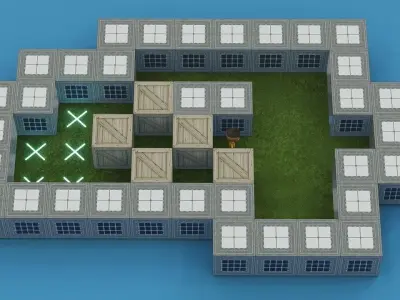 15 Levels Pack Low-poly 3D model