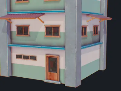 House of Color H Low-poly 3D model