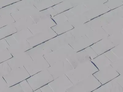 Hand Pressed Clay Shingle Roof PBR Texture Texture