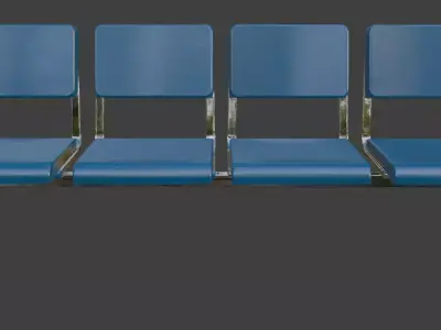 Hospital Bench 3D model