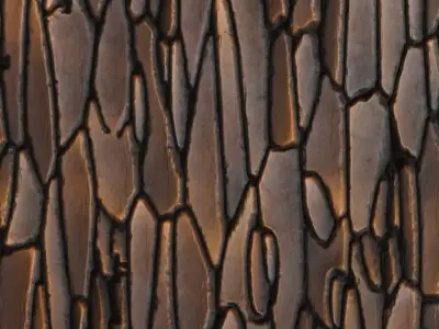 Vintage Rustic Nailed Wood Decking PBR Seamless Texture