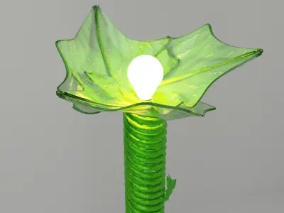 floor lamp  plant-shaped 3D model