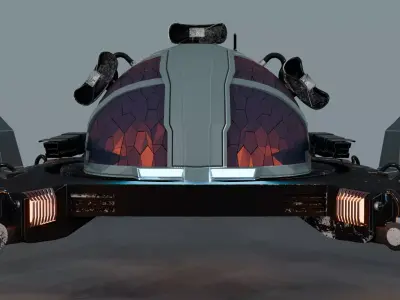 SpiderTank Sci-Fi Robot 3D model