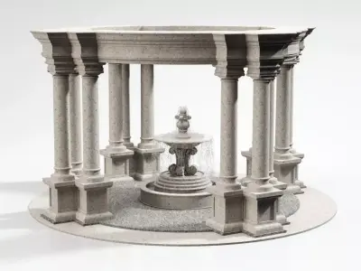 Rotunda fountain 3D model