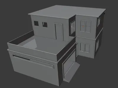 Try this awesome looking house for your project Free  Free low-poly 3D model