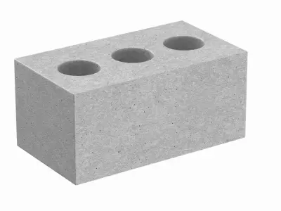 Concrete Brick 3D model
