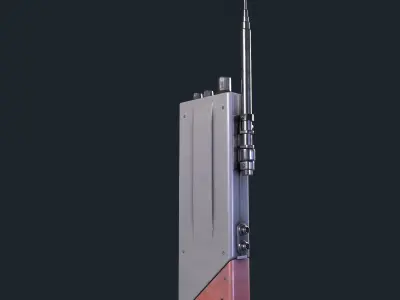 Sci-fi Radio Low-poly 3D model