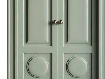 Modern entrance door 22 3D model