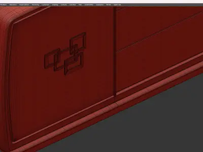 NARCISO SIDEBOARD Low-poly 3D model