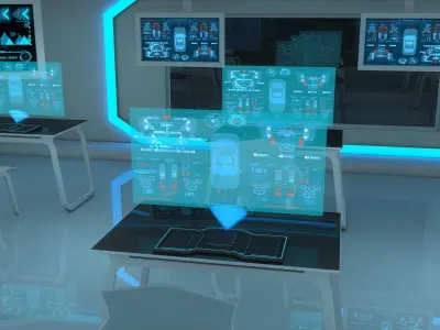 Sci Fi Class Room 3D model